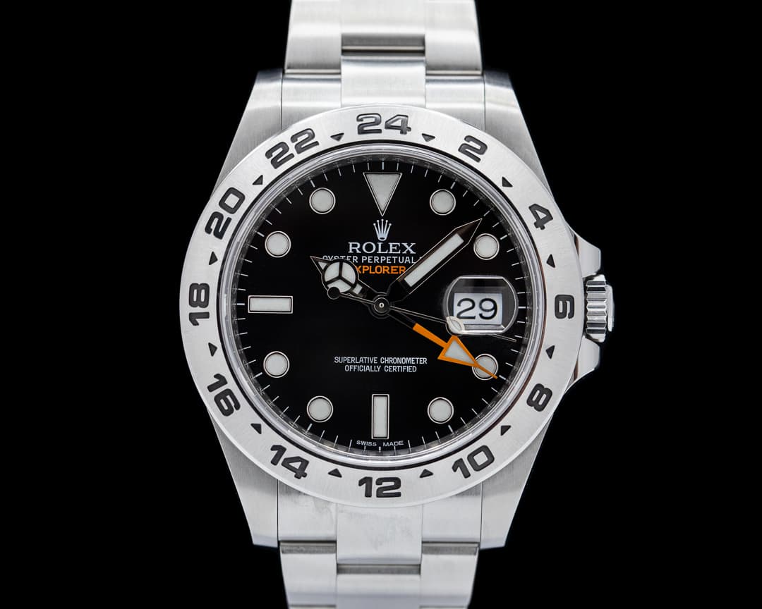 Rolex Explorer II Black Dial SS