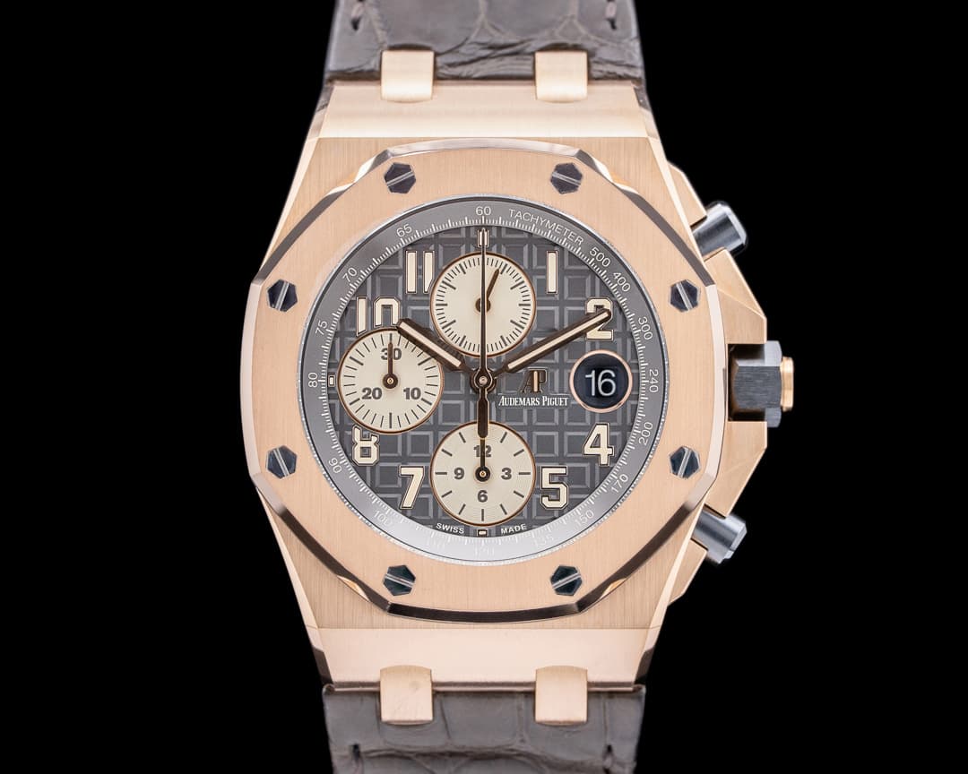 Audemars Piguet Royal Oak Offshore 18k Rose Gold / Alligator 