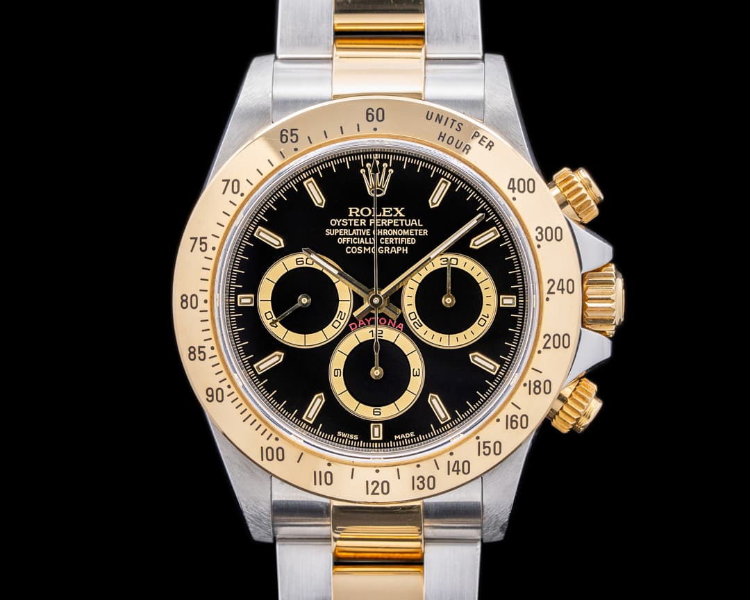 Rolex Zenith Daytona Cosmograph SS/18k YG Black Dial