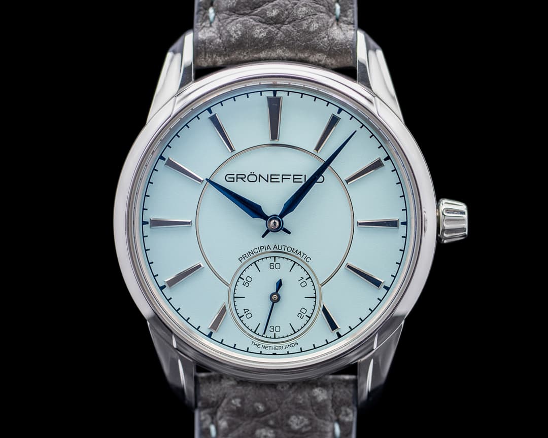 Gronefeld 1941 Principia Automatic Steel Turquoise Tiffany Dial UNWORN