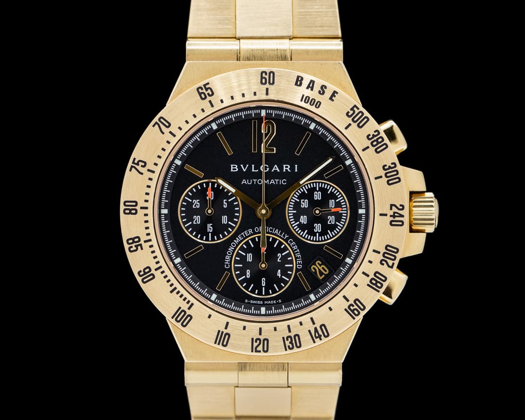 Bulgari Bulgari Diagono Professional Chronograph 18K YG/YG 