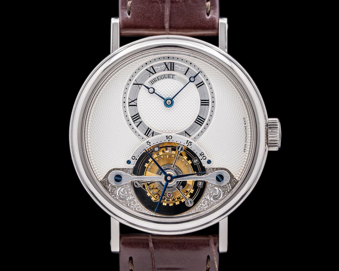 Breguet Tourbillon 3357BB 18K White Gold Engraved Movement