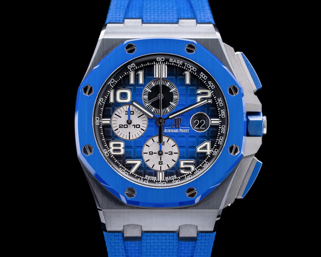 Audemars Piguet Royal Oak Offshore Blue and Black Ceramic / Rubber