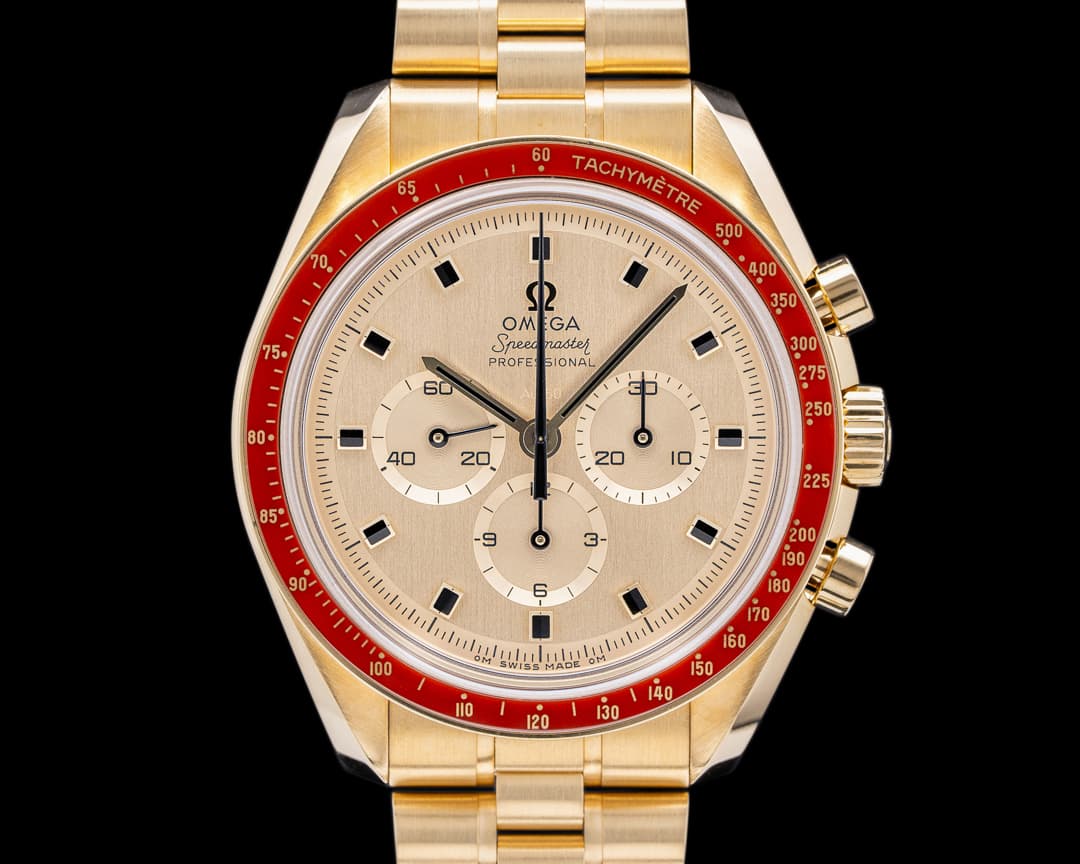 Omega Apollo XI 50th Anniversary Speedmaster 18K Yellow Gold 