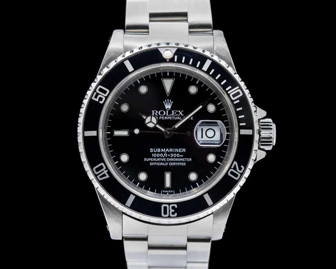 Rolex Submariner SS Black Dial Circa 1998 "Swiss Only" Dial
