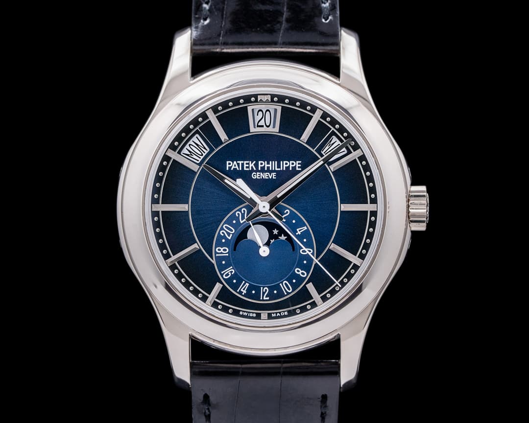 Patek Philippe Annual Calendar 5205G Blue Dial 18K White Gold 