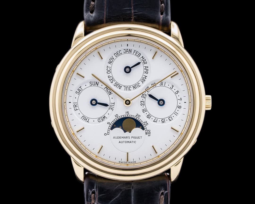 Audemars Piguet Quantieme Perpetual Calendar 18K Yellow Gold BOX AND PAPERS