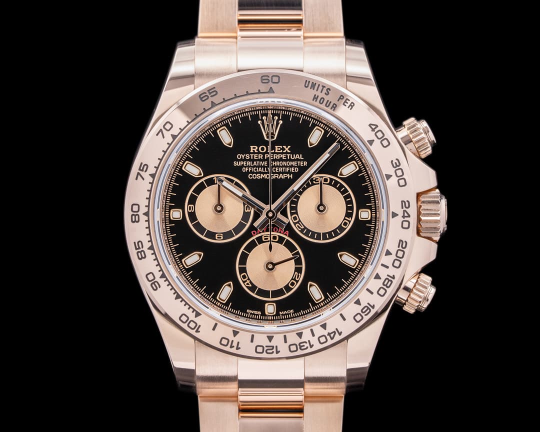 Rolex Daytona Everose 116505 Black Dial 18K Rose Gold