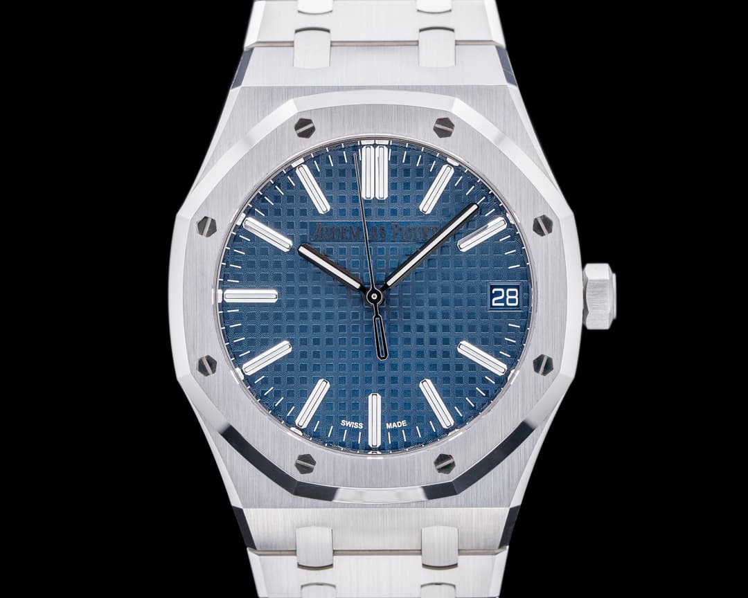 Audemars Piguet Royal Oak "50th Anniversary" Blue Dial SS 15510st