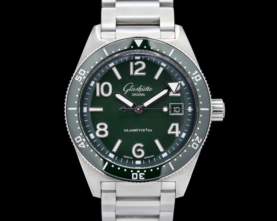 Glashutte Original SeaQ Green Dial/Green Bezel SS