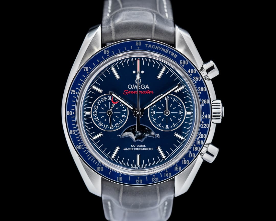 Omega Speedmaster Automatic Moon Blue Dial