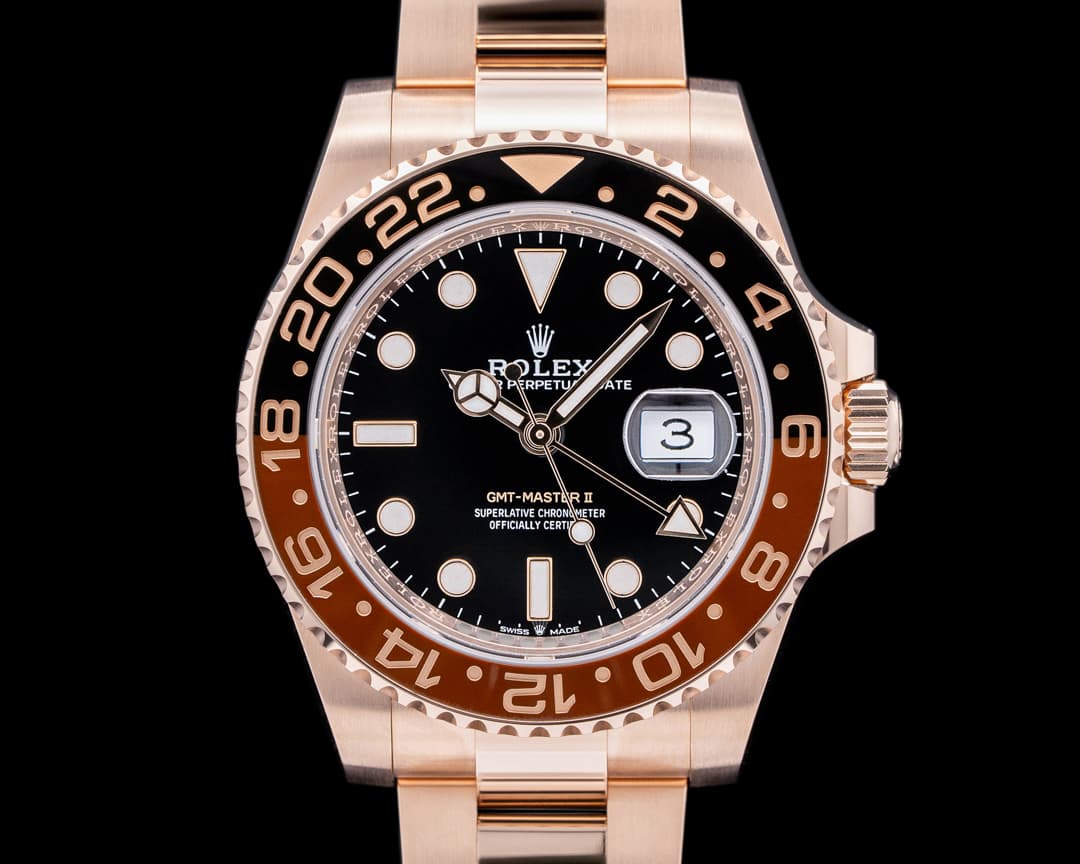 Rolex GMT Master II 126715 18K Everose Ceramic Root Beer UNWORN