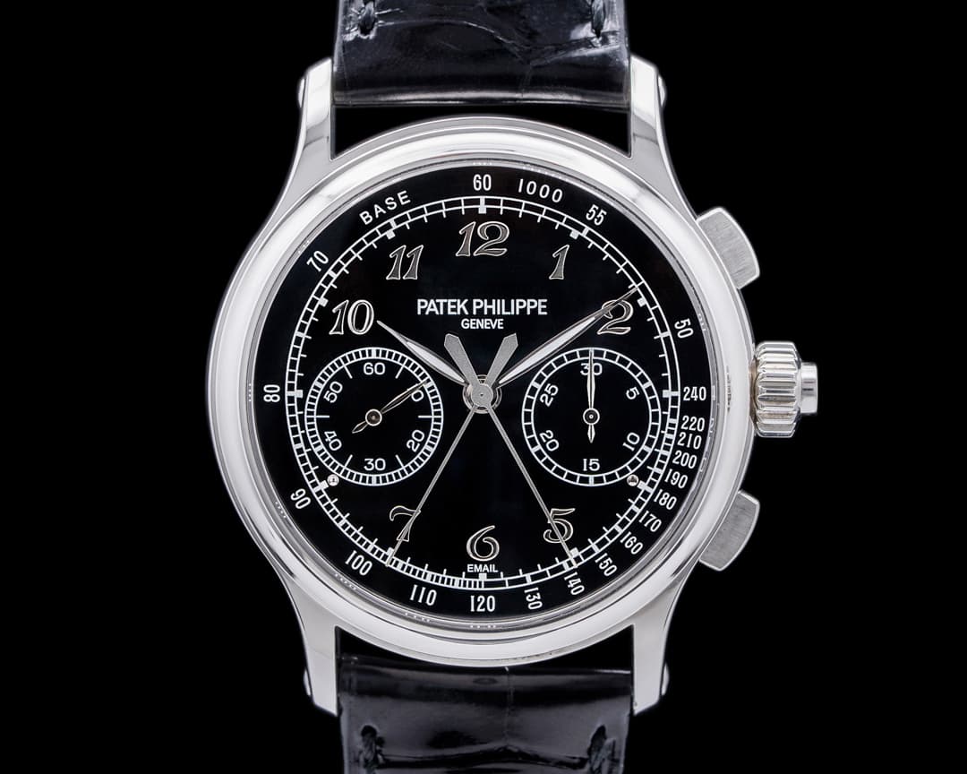 Patek Philippe Split Second 5370 Platinum Black Enamel Dial