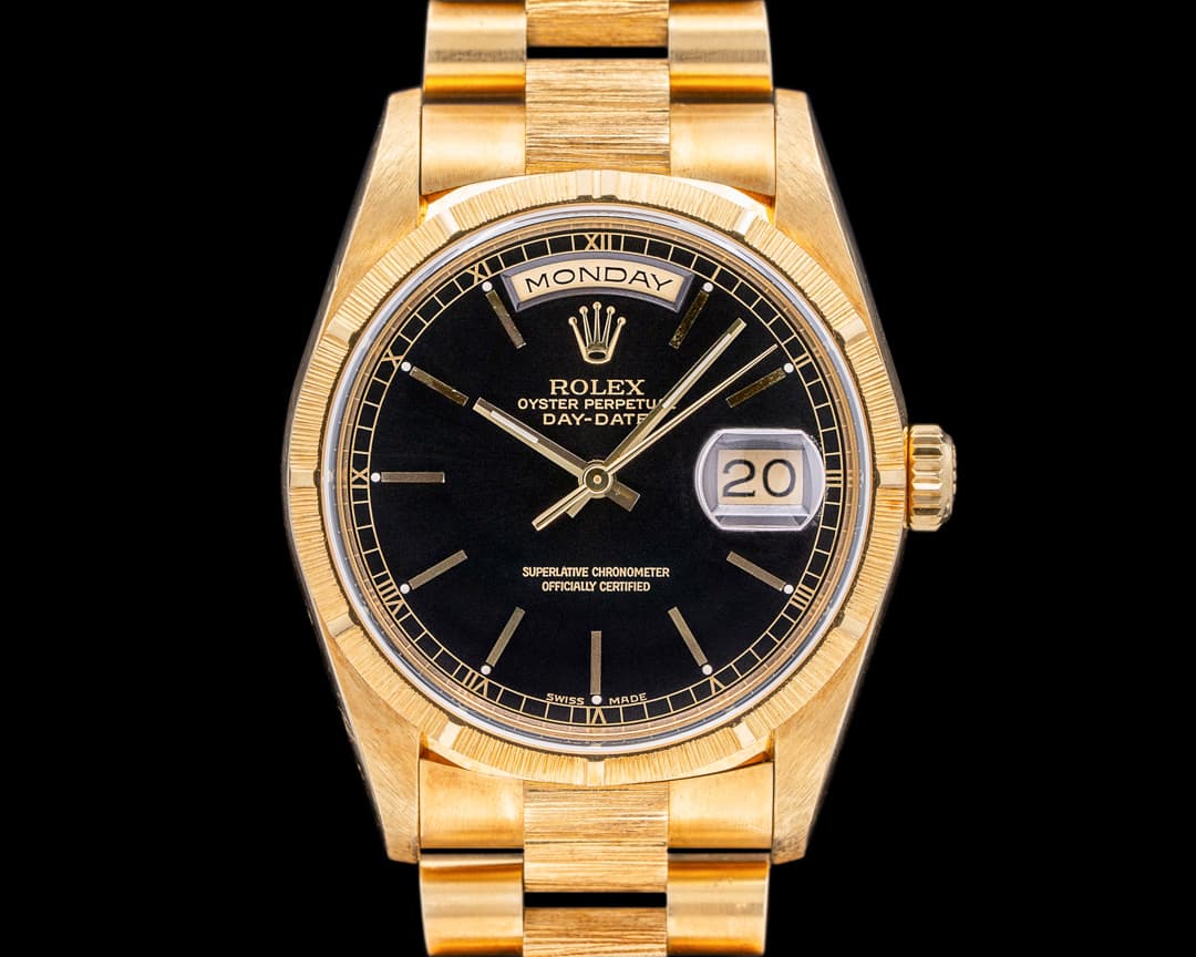 Rolex Day Date YG/YG Bark Bracelet