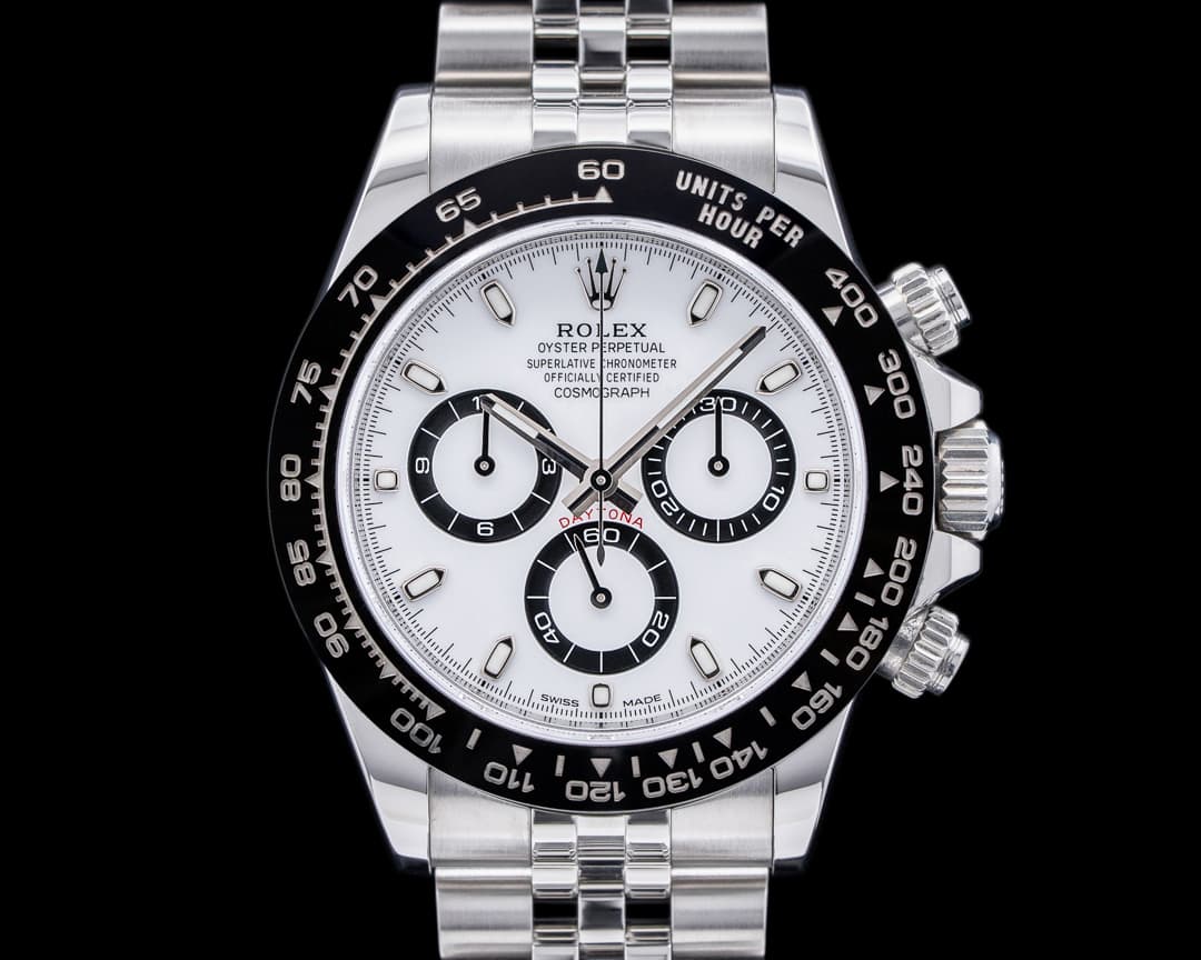 Rolex Daytona 116500LN Ceramic Bezel SS / White Dial Jubilee