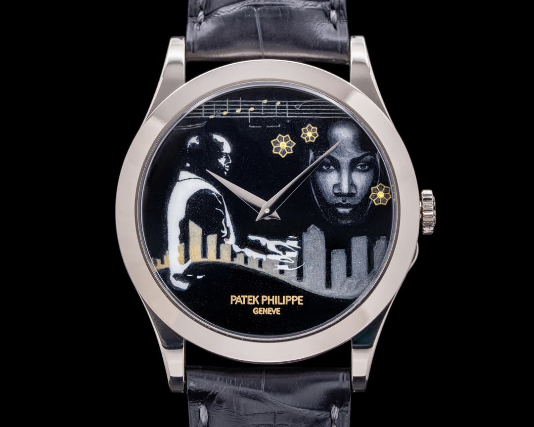 Patek Philippe 5089G Rare Handcrafts Calatrava New York Jazz Edition Cloisonne Enamel 