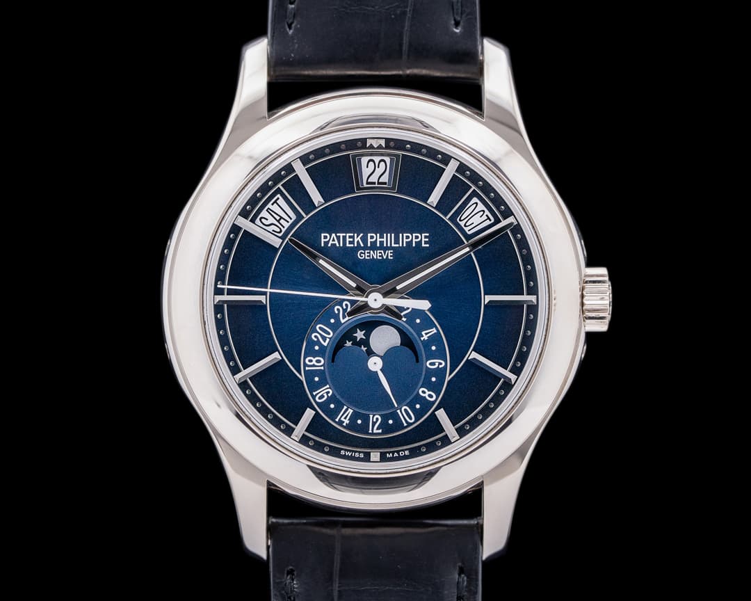 Patek Philippe Annual Calendar 5205G Blue Dial 18K White Gold 