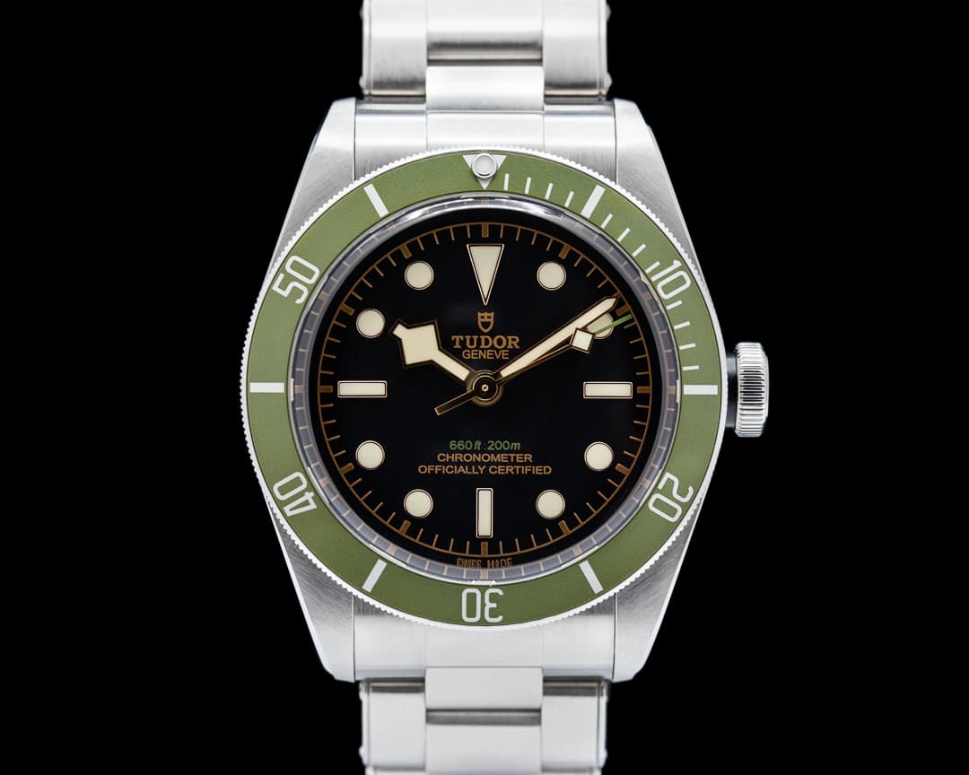 Tudor Tudor Heritage 79230G Black Bay Harrods Green SS
