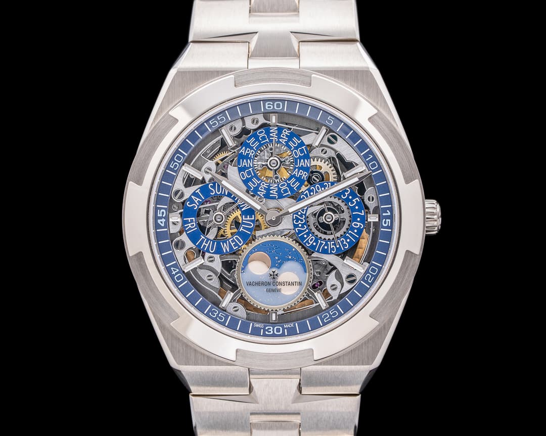 Vacheron Constantin Overseas 4300V Perpetual Calendar Ultra-Thin Skeleton 18k White Gold
