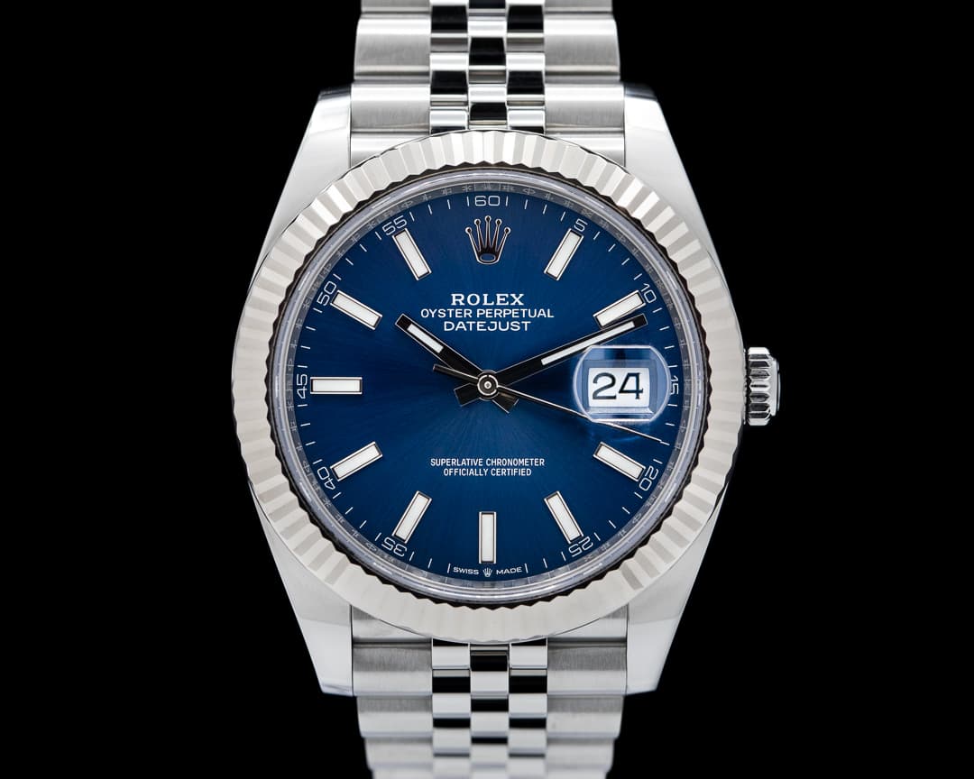 Rolex Datejust 41 Blue Stick Dial SS/SS