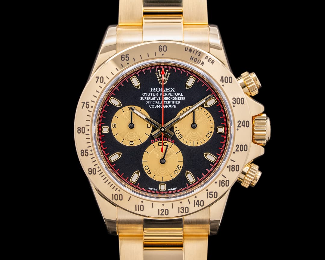 Rolex Daytona 116528 18K Yellow Gold / Black Dial "Paul Newman"