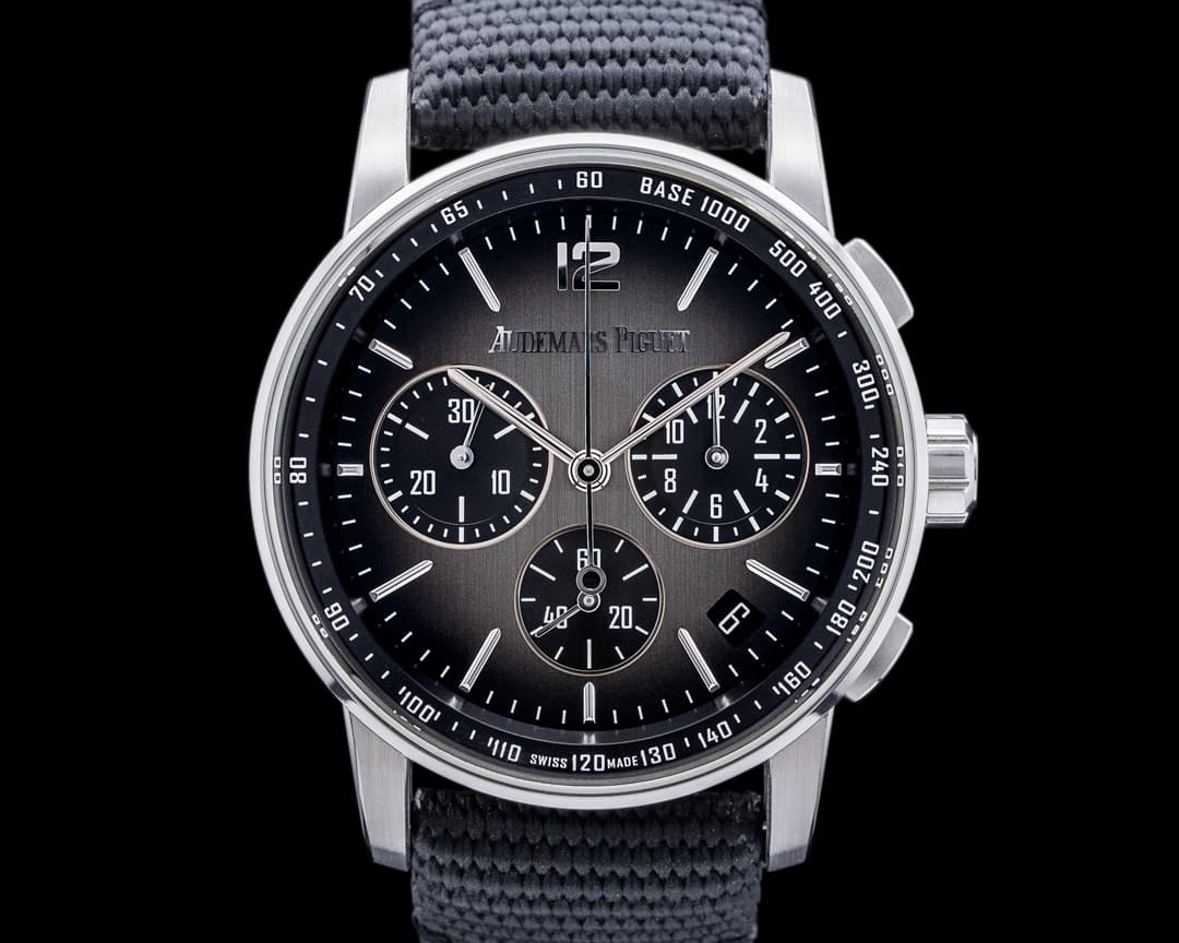 Audemars Piguet Code 11:59 Chronograph 18k White Gold / Ceramic Smoked Grey Dial