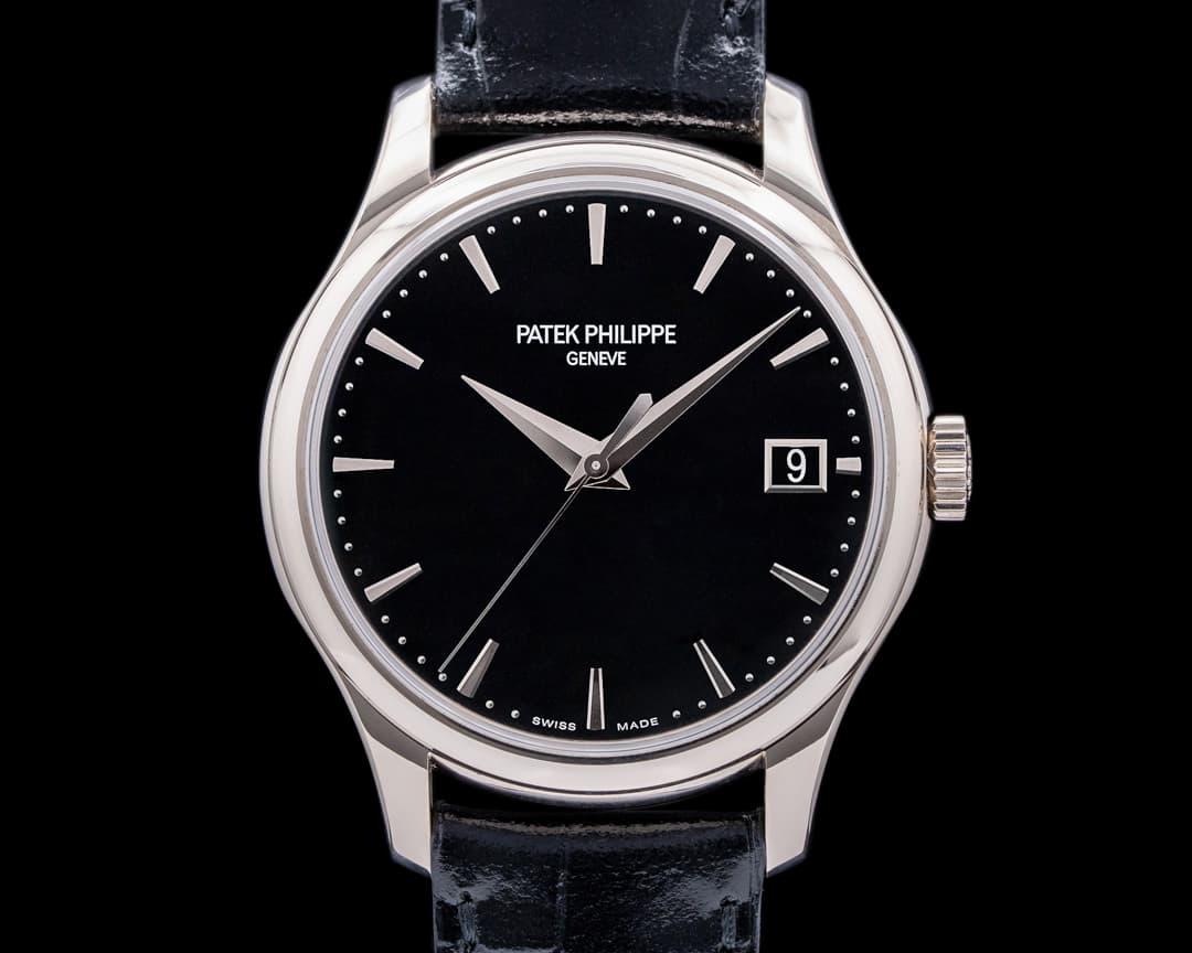 Patek Philippe Calatrava 5227G Automatic 18K White Gold Black Dial 