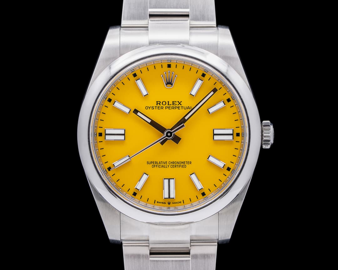 Rolex Oyster Perpetual 124300 41mm SS / Yellow Dial