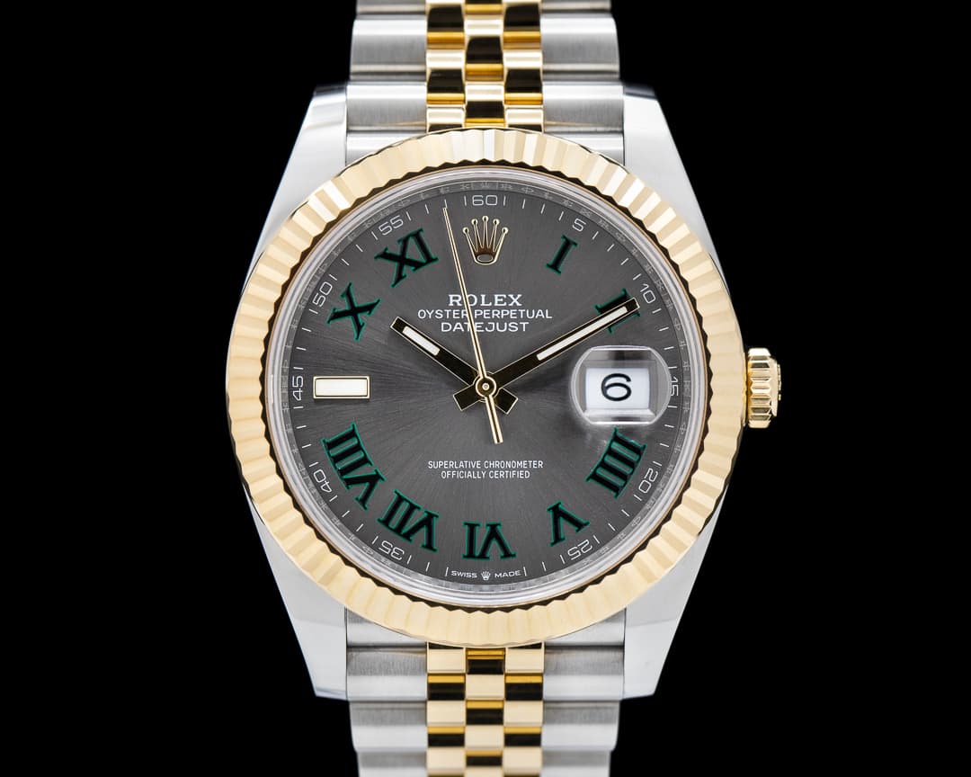 Rolex Datejust 41 126333 Wimbledon Slate Roman Dial 18k/SS 2023