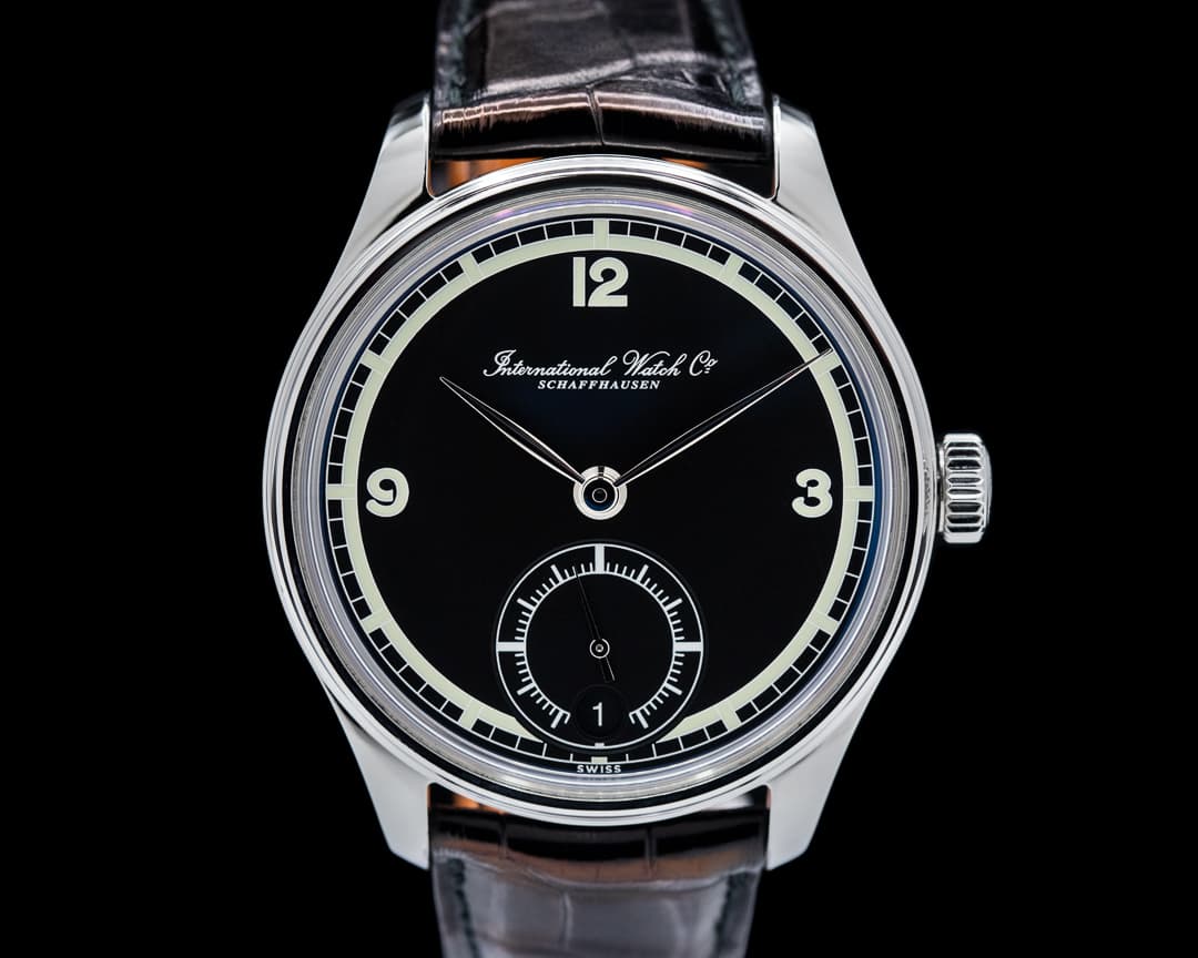 IWC Portuguese Hand Wound Eight Days SS / Black Dial 75th Anniversary