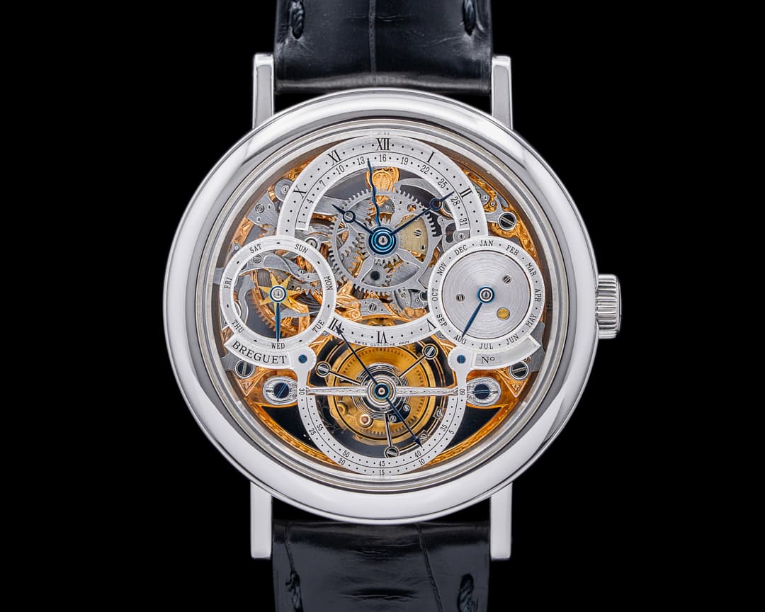Breguet Tourbillon Perpetual Calendar Skeleton Platinum Manual Wind 40MM