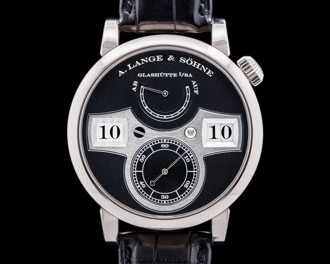 A. Lange and Sohne Zeitwerk 140.029 18K White Gold 