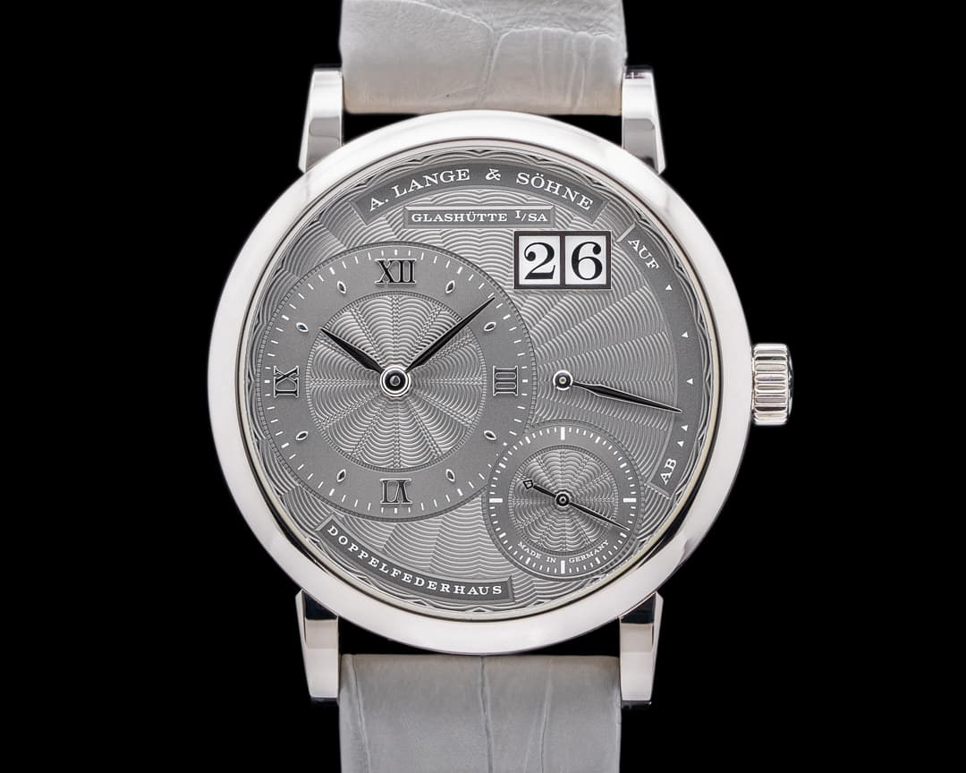 A. Lange and Sohne "Kleine" Little Lange 1 White Gold Gray Dial 36MM