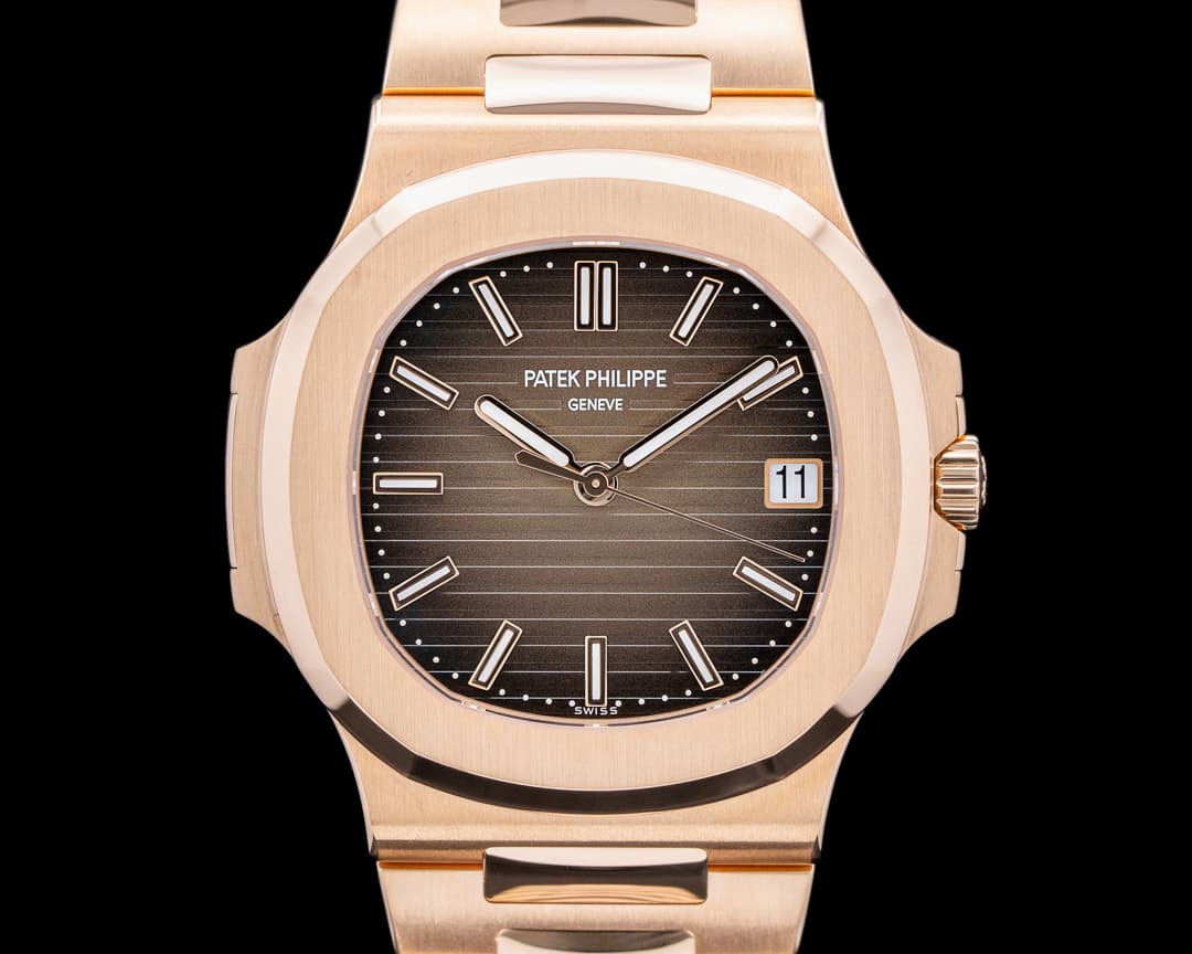 Patek Philippe Jumbo Nautilus 5711R 18K Rose Gold Brown Dial / Bracelet