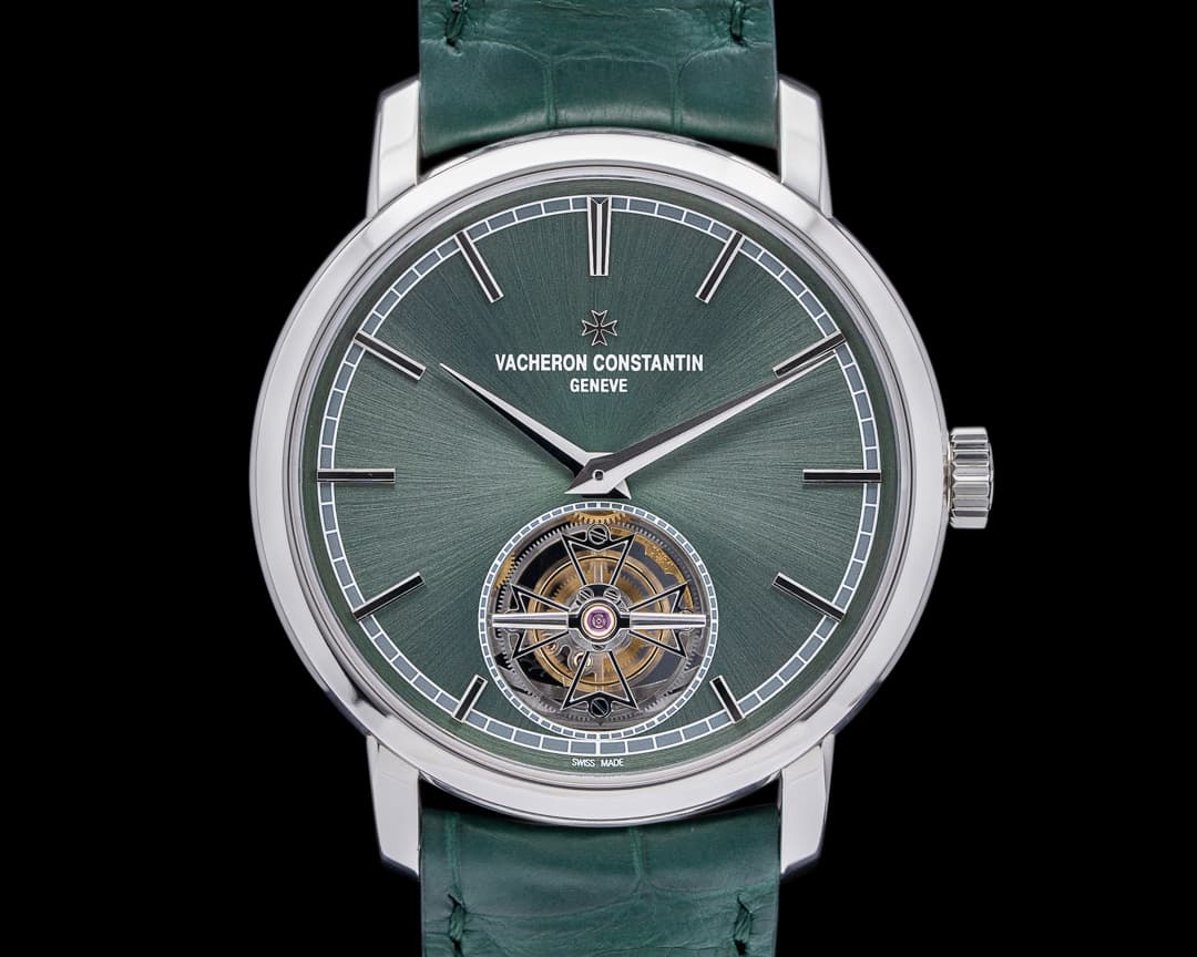 Vacheron Constantin Traditionnelle Tourbillon Platinum RARE GREEN DIAL