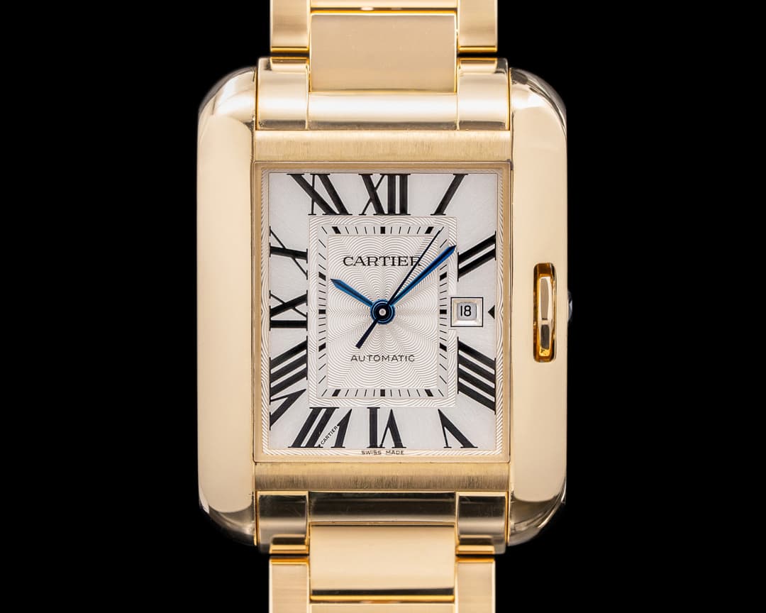 Cartier W5310018 Tank Anglaise XL Automatic 18k Yellow Gold