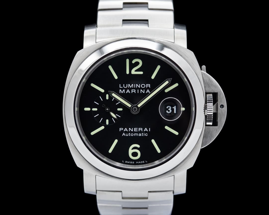Panerai Luminor Marina Automatic Black Dial SS / SS