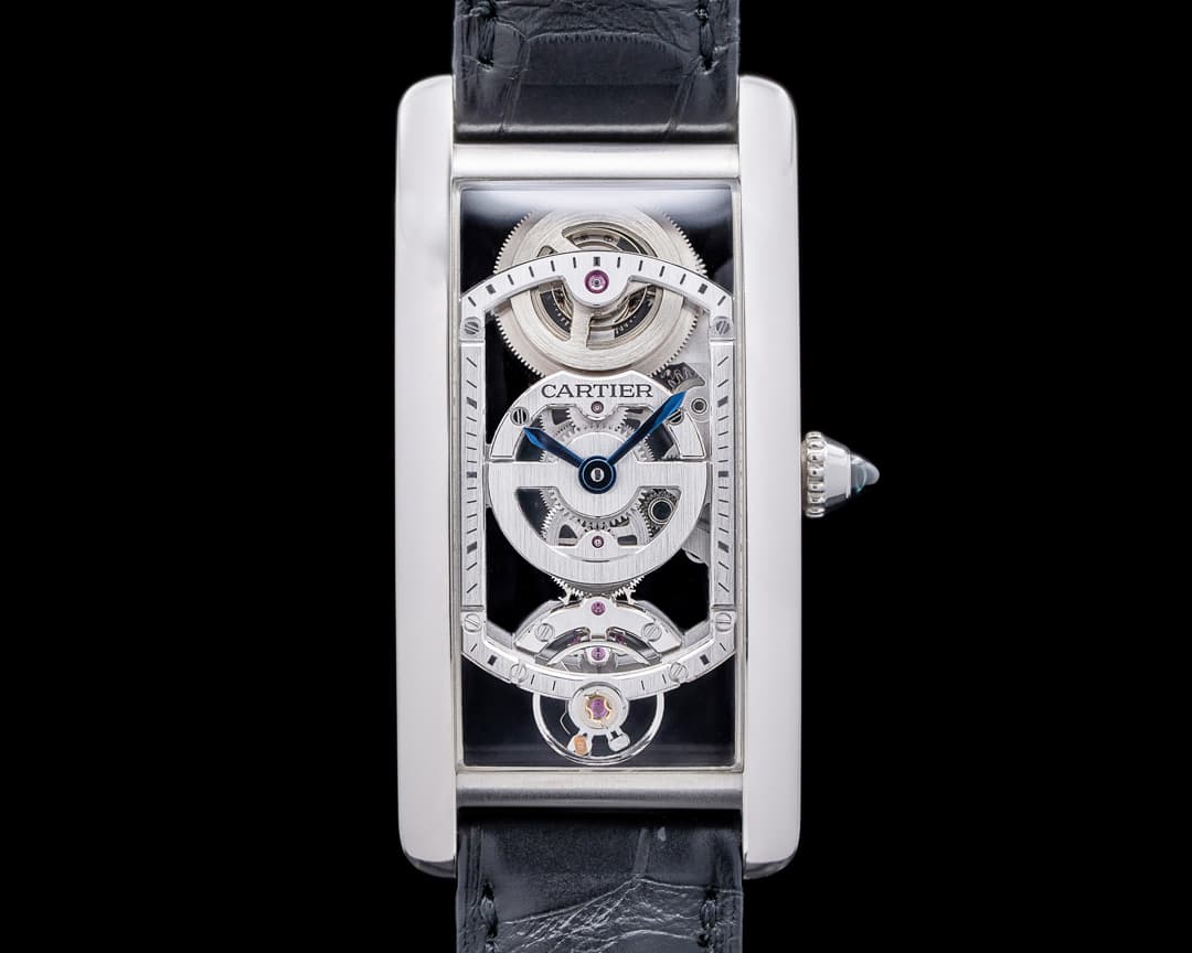 Cartier Tank Cintree Skeleton Platinum LIMITED
