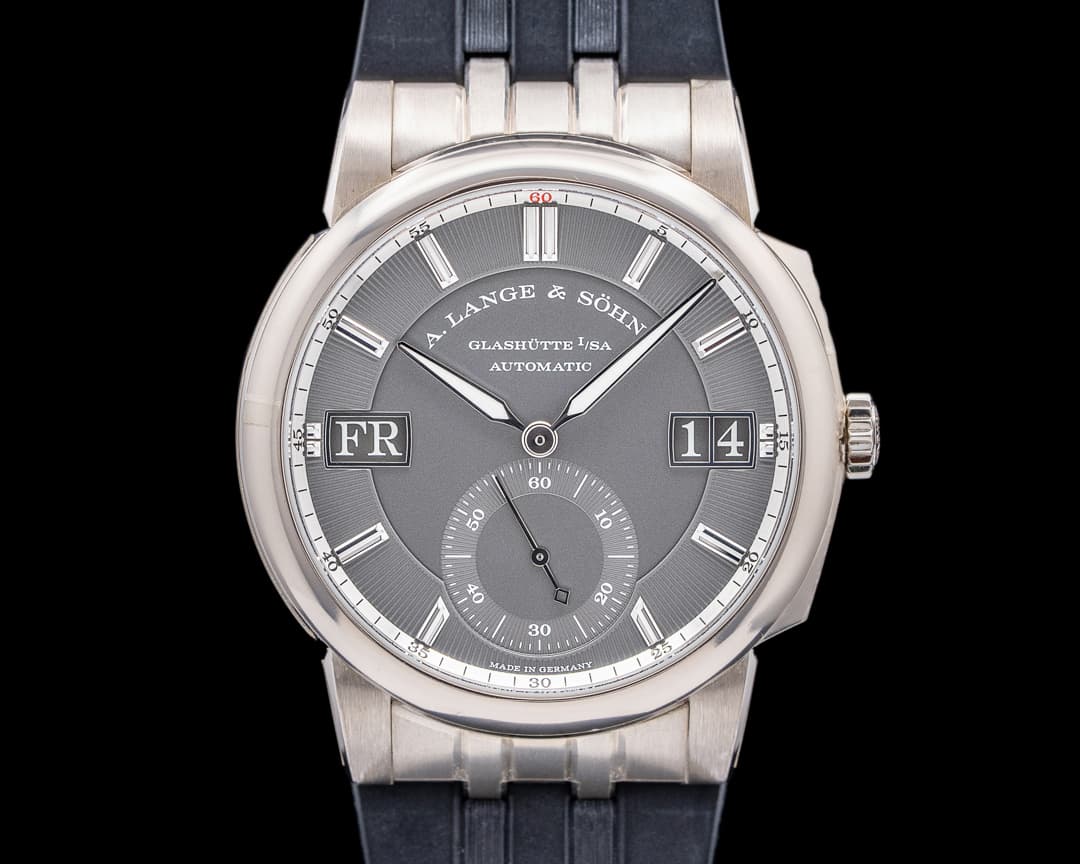 A. Lange and Sohne Odysseus 363.068 18K White Gold Grey Dial / Rubber