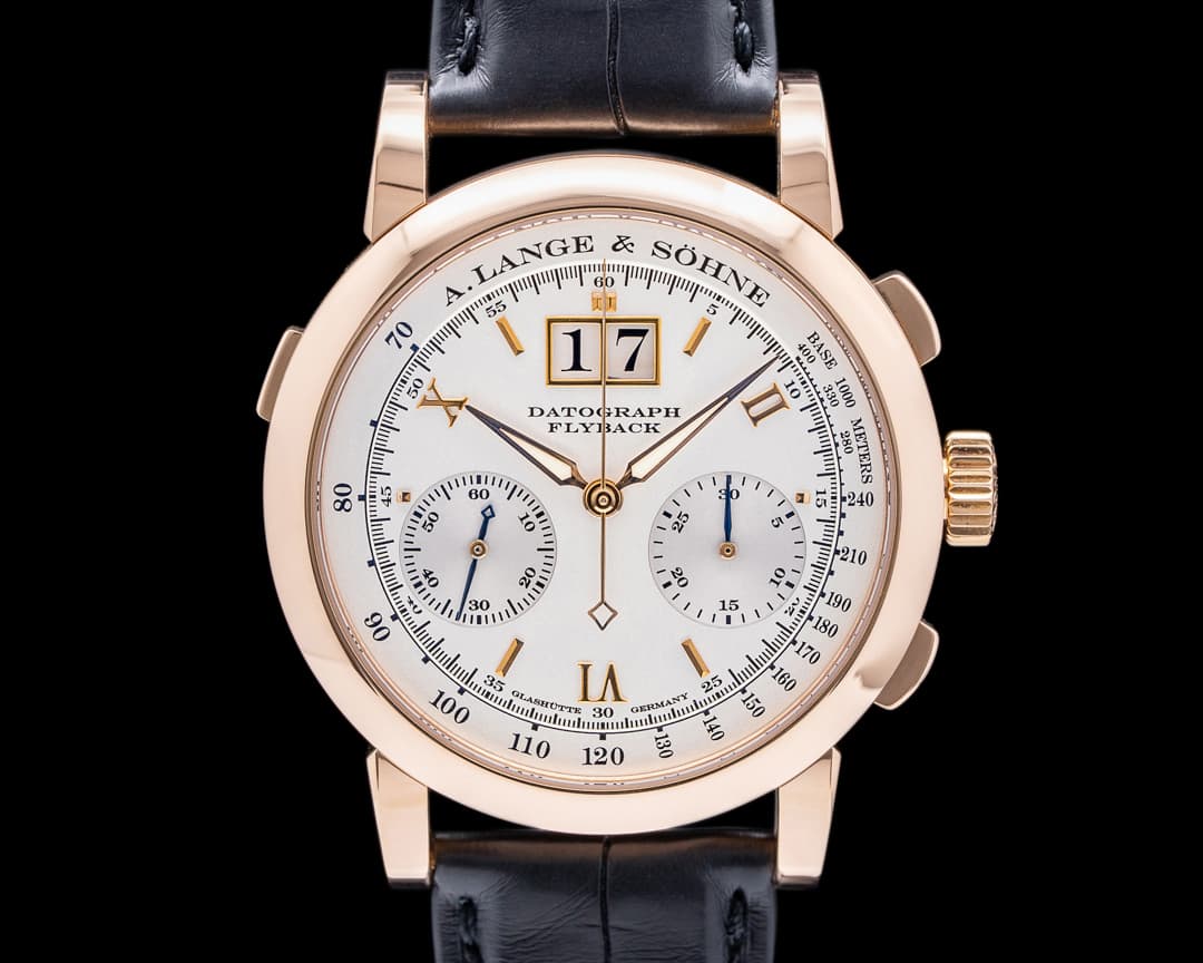 A. Lange and Sohne Datograph 403.032 Flyback 18K Rose Gold FULL SET