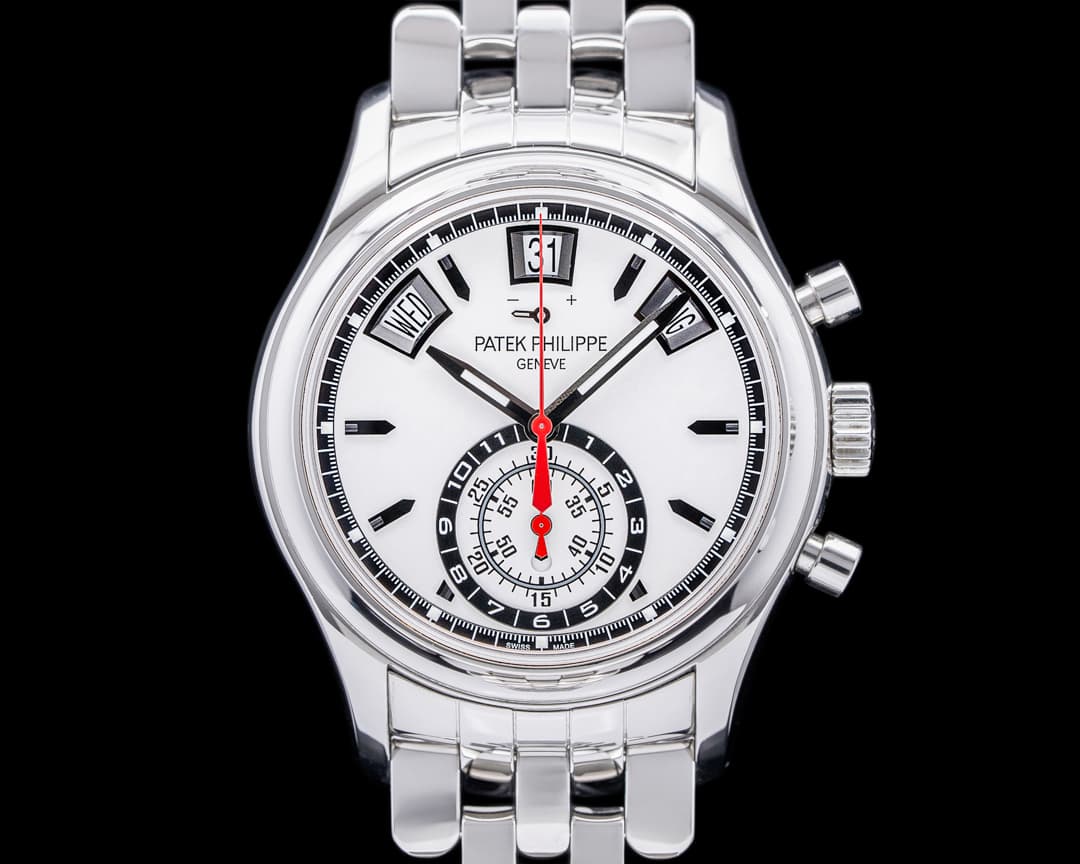 Patek Philippe Annual Calendar 5960 Chronograph SS Silver Dial