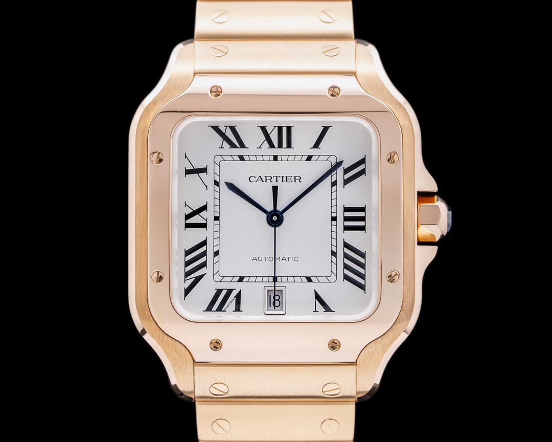 Cartier Santos Large 18K Rose Gold Automatic 2023