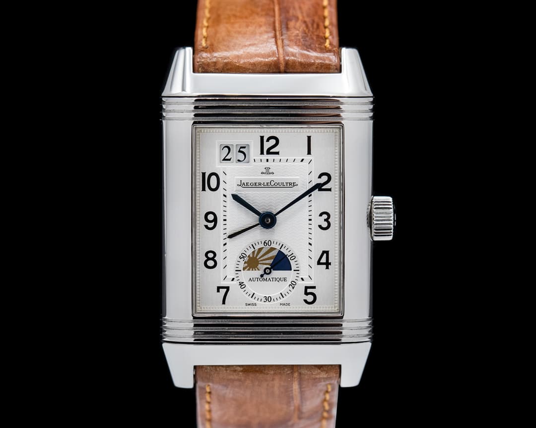 Jaeger LeCoultre Reverso Day & Night GMT Stainless Steel / Deployant