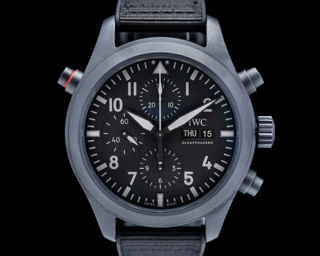 IWC Pilot Double Chronograph Top Gun Ceratanium