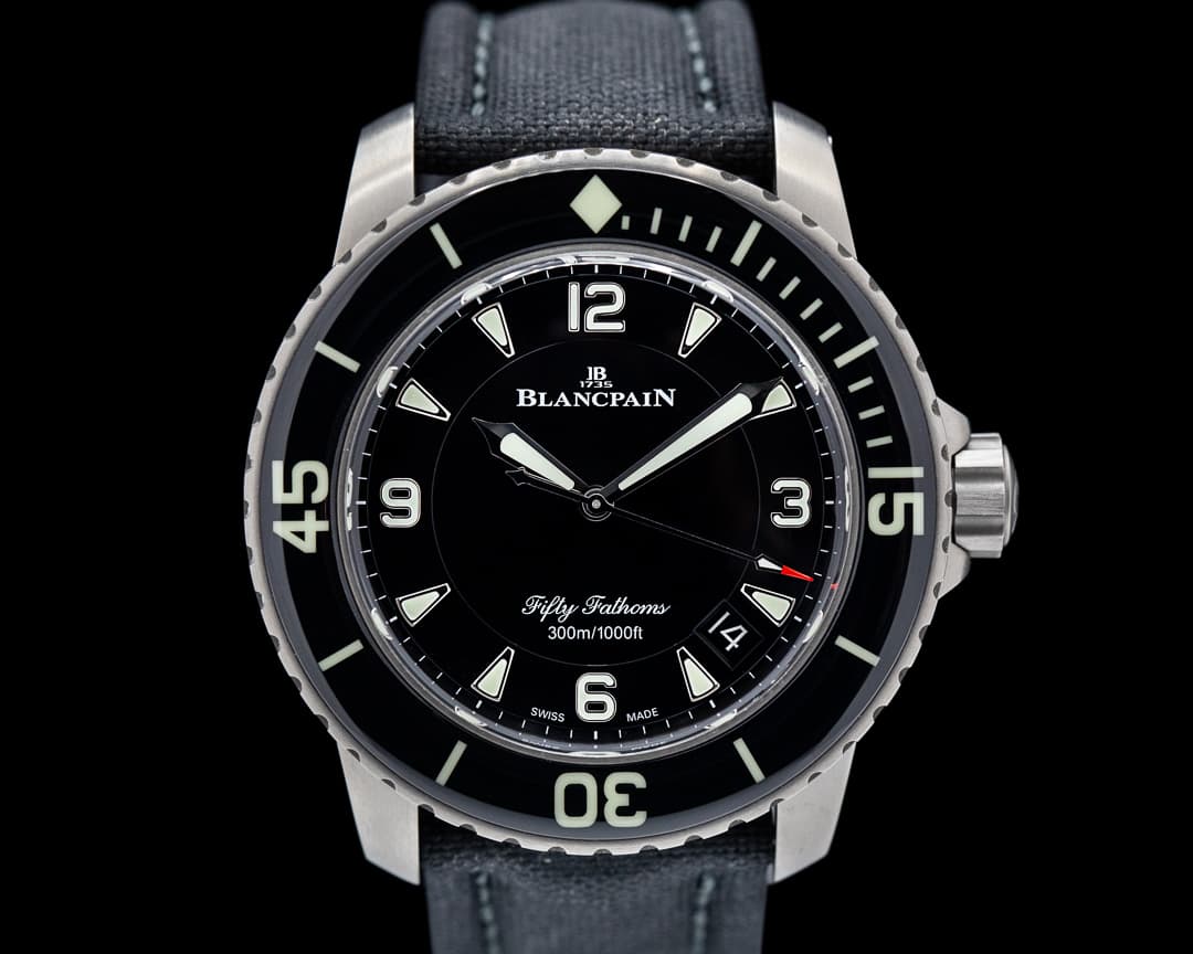 Blancpain Fifty Fathoms / Black Dial Titanium