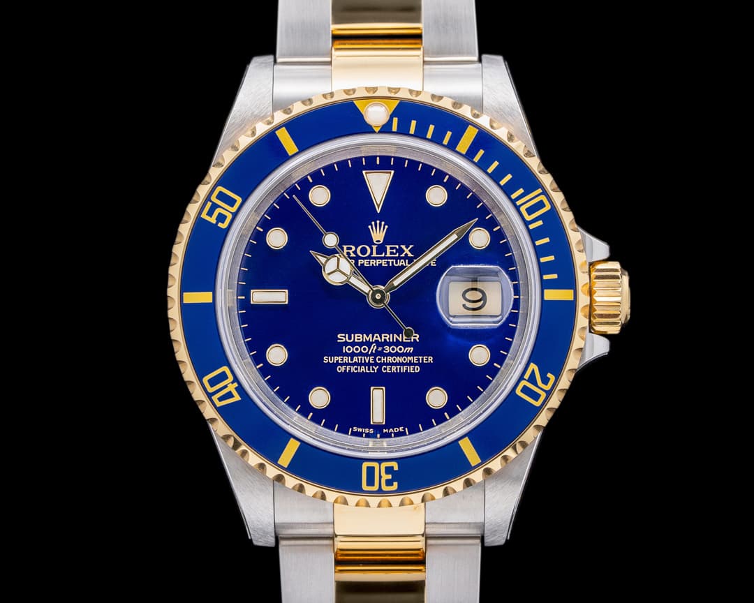 Rolex Submariner 16613 Blue Dial SS / 18K UNWORN NOS