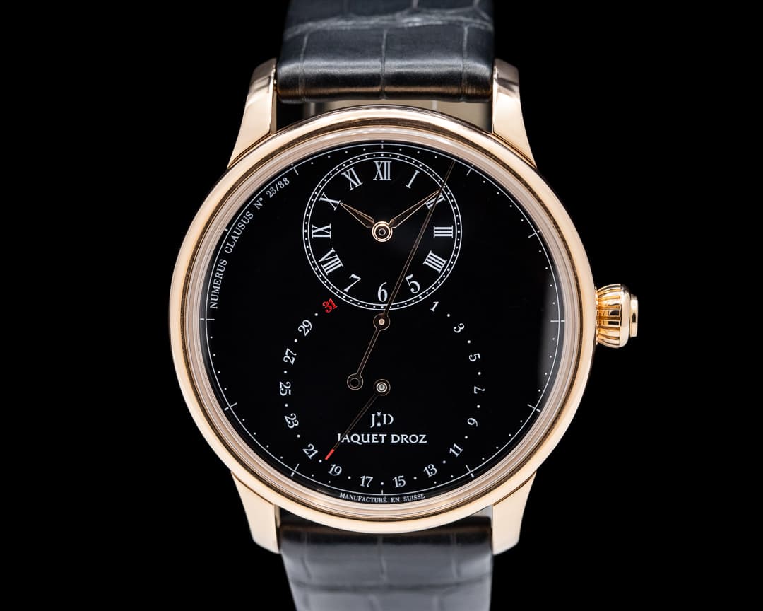 Jaquet Droz Grande Seconde Deadbeat Automatic 18k RG Black Dial