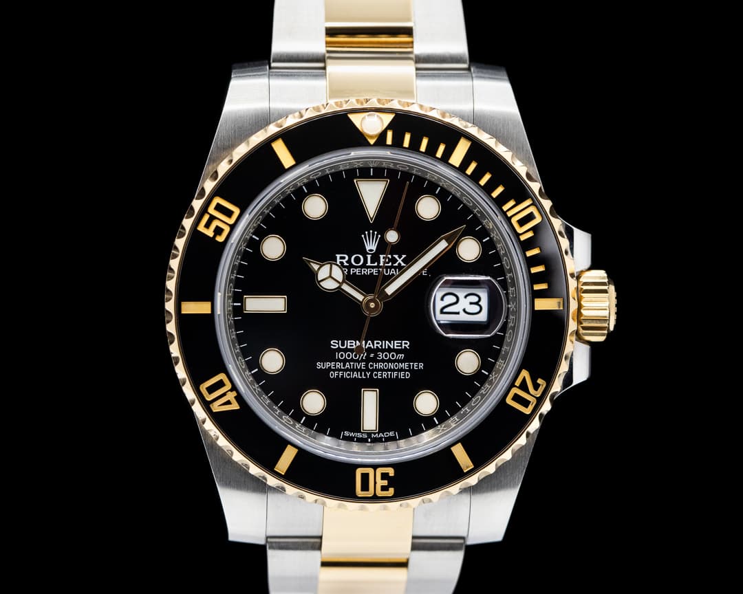 Rolex Submariner 116613LN Ceramic Black Dial 18K / SS
