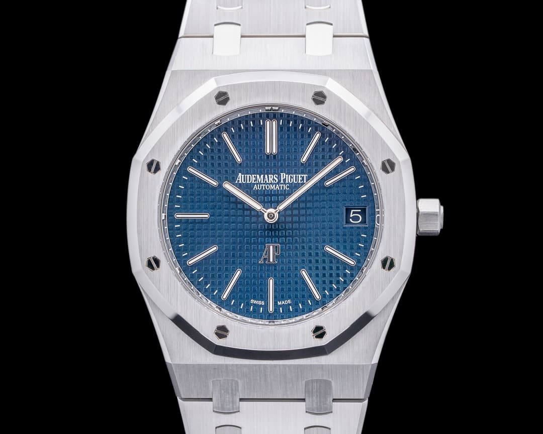 Audemars Piguet Royal Oak Extra Thin "50th Anniversary" Blue Dial SS 16202ST