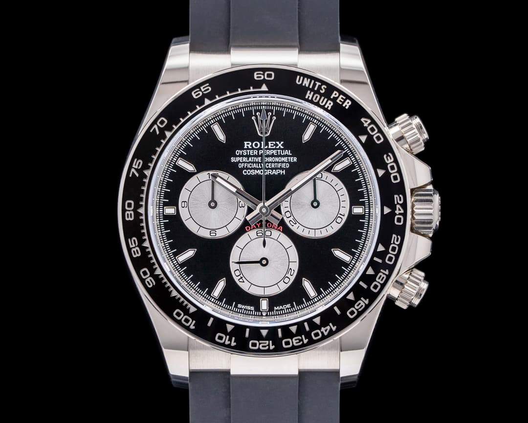 Rolex Daytona 126519 18K White Gold Ceramic Oysterflex Black